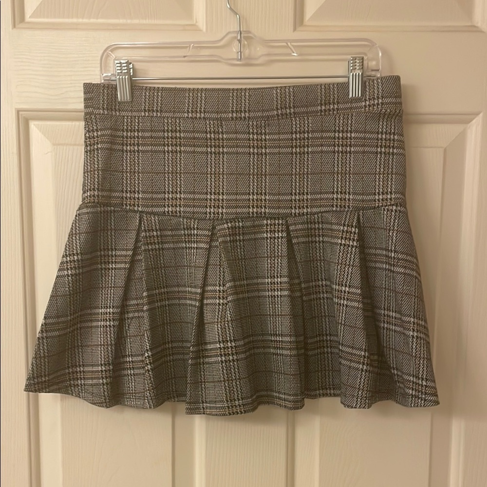 Hesperus Plaid Flared Skirt